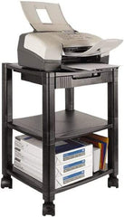 Kantek - Black Printer/Copier Stand - Use with Computer, Fax Machines, Printer - Americas Industrial Supply