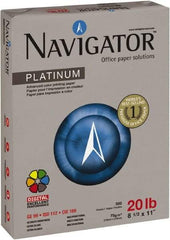 Navigator - 8-1/2" x 11" White Copy Paper - Use with Laser Printers, Copiers, Fax Machines, Multifunction Machines - Americas Industrial Supply