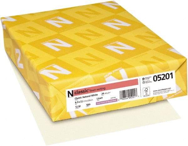 Neenah Paper - 8-1/2" x 11" Natural White Copy Paper - Use with Laser Printers, Inkjet Printers, Copiers - Americas Industrial Supply