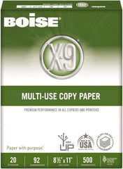 Boise - 8-1/2" x 11" White Copy Paper - Use with High-Speed Copiers, High-Speed Printers, Fax Machines, Multifunction Machines - Americas Industrial Supply