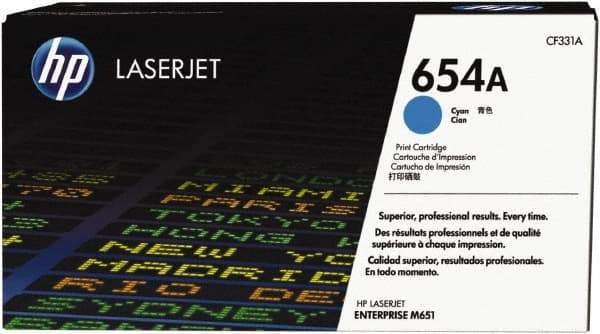 Hewlett-Packard - Cyan Toner Cartridge - Use with HP Color LaserJet Enterprise M651 - Americas Industrial Supply