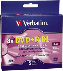 Verbatim - Silver DVD+R Disc - Use with CD, DVD Drives - Americas Industrial Supply