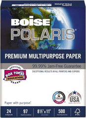 Boise - 8-1/2" x 11" White Copy Paper - Use with Laser Printers, Copiers, Inkjet Printers - Americas Industrial Supply