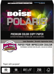 Boise - 8-1/2" x 11" White Copy Paper - Use with Copiers, Laser Printers - Americas Industrial Supply