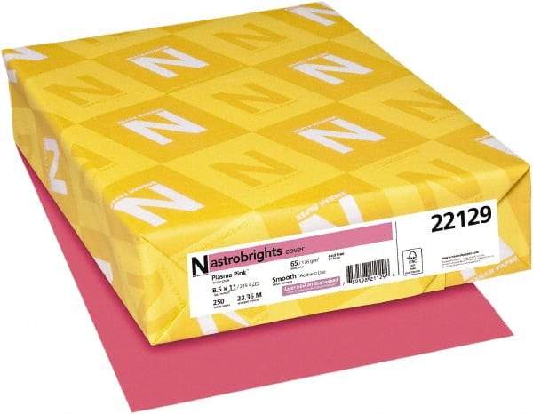 Neenah Paper - 8-1/2" x 11" Plasma Pink Colored Copy Paper - Use with Inkjet Printers, Laser Printers, Copiers - Americas Industrial Supply