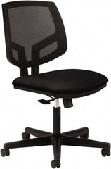 Hon - 38-3/4" High Task Chair - 24" Wide x 25" Deep, 100% Polyester Seat, Black - Americas Industrial Supply