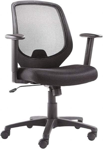 OIF - 40-3/8" High Mid Back Chair - 24" Wide x 22-7/8" Deep, Mesh Seat, Black - Americas Industrial Supply