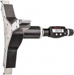 Starrett - 11" to 12", IP67, Carbide Face Electronic Inside Micrometer - 0.00005" Resolution, 0.00035" Accuracy, 4-5/8" Gage Depth - Americas Industrial Supply