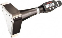 Starrett - 5" to 6", IP67, Carbide Face Electronic Inside Micrometer - 0.00005" Resolution, 0.00025" Accuracy, 4-1/2" Gage Depth - Americas Industrial Supply