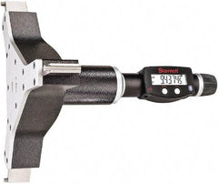 Starrett - 9" to 10", IP67, Carbide Face Electronic Inside Micrometer - 0.00005" Resolution, 0.0003" Accuracy, 4-5/8" Gage Depth - Americas Industrial Supply