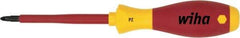 Wiha - #0 Point, 60mm Blade Length Posidrive Screwdriver - 164mm OAL - Americas Industrial Supply