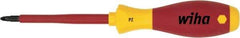 Wiha - #1 Point, 80mm Blade Length Posidrive Screwdriver - 191mm OAL - Americas Industrial Supply