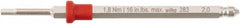 Wiha - 1.5mm Hex Screwdriver Bit - 6mm Drive, 75mm OAL - Americas Industrial Supply