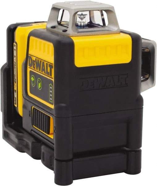 DeWALT - 2 Beam 165' Max Range Self Leveling Line Laser - Green Beam, 1/8" at 30' Accuracy, 17-3/4" Long x 13" Wide x 6-1/8" High, Battery Included - Americas Industrial Supply