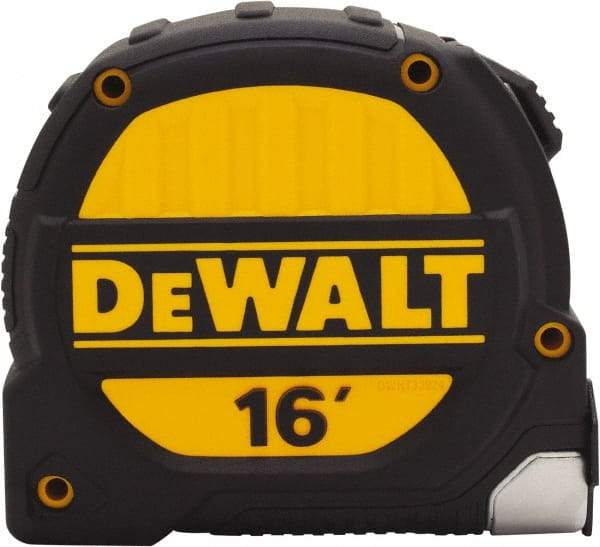 DeWALT - 16' x 1-1/4" Tape Measure - 1/16" Graduation, Inch Graduation Style - Americas Industrial Supply