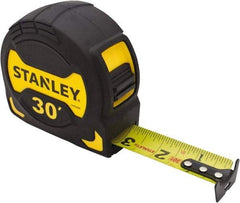 Stanley - 30' x 1-1/8" Tape Measure - 1/16" Graduation, Inch Graduation Style - Americas Industrial Supply