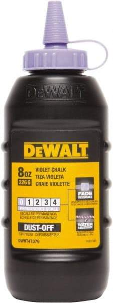 DeWALT - 8 oz Container Chalk Refill - Violet - Americas Industrial Supply