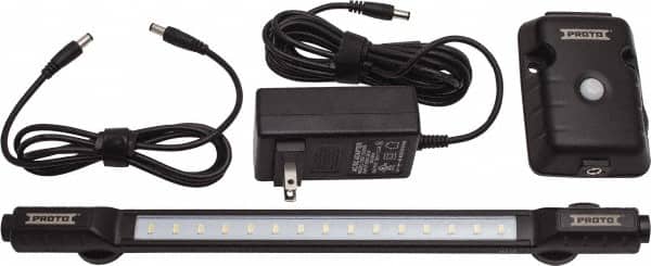 Proto - Tool Box Plastic LED Hutch Light Kit - 8-3/4" Wide x 13-9/16" Deep x 2-3/8" High, Black, For Hutches - Americas Industrial Supply