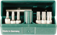 Wiha - 6 Piece, 1/4" Drive Screwdriver Torx Insert Bit Set - T8 to T30 Torx - Americas Industrial Supply