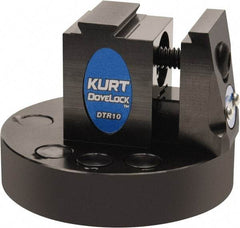 Kurt - 1" Jaw Width, 2" High x 2.69" Long x 2-11/16" Wide Dovetail Reversible Vise - For Use with 4 & 5 Axis Workholding Systems - Americas Industrial Supply