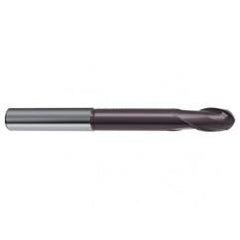 3mm Dia. - 75mm OAL 2 FL 30 Helix Firex Carbide Ball Nose End Mill - Americas Industrial Supply