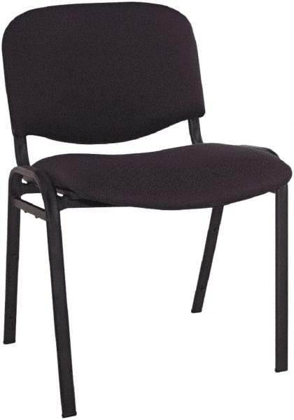 ALERA - Acrylic Black Stacking Chair - Black Frame, 19-3/4" Wide x 21" Deep x 30-3/8" High - Americas Industrial Supply