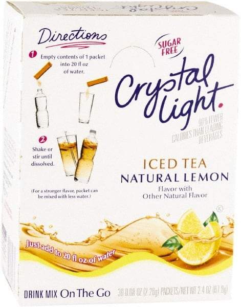 Crystal Light - On the Go, Iced Tea, .16 oz Packets, 30/Box - Americas Industrial Supply