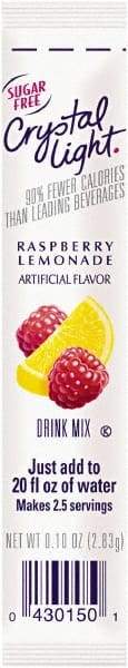 Crystal Light - On the Go, Raspberry Lemonade, .16 oz Packets, 30/Box - Americas Industrial Supply