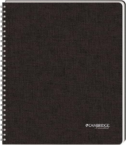 Cambridge Limited - 96 Sheet, 8-1/2 x 11", Legal (Style) Hardbound Notebook - Black - Americas Industrial Supply