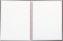 Black n Red - 70 Sheet, 8-1/2 x 11", Legal (Style) Hardbound Notebook - Black - Americas Industrial Supply