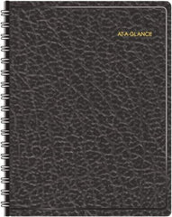 AT-A-GLANCE - 365 Sheet, 8-1/2 x 11", Appointment Book - Black - Americas Industrial Supply