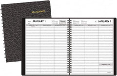 AT-A-GLANCE - 26 Sheet, 5 x 8", Weekly Planner - Black - Americas Industrial Supply