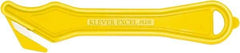 Klever Innovations - Recessed/Hook Blade Safety Cutter - 1-5/8" Carbon Steel Blade, Yellow Nylon Handle, 1 Blade Included - Americas Industrial Supply