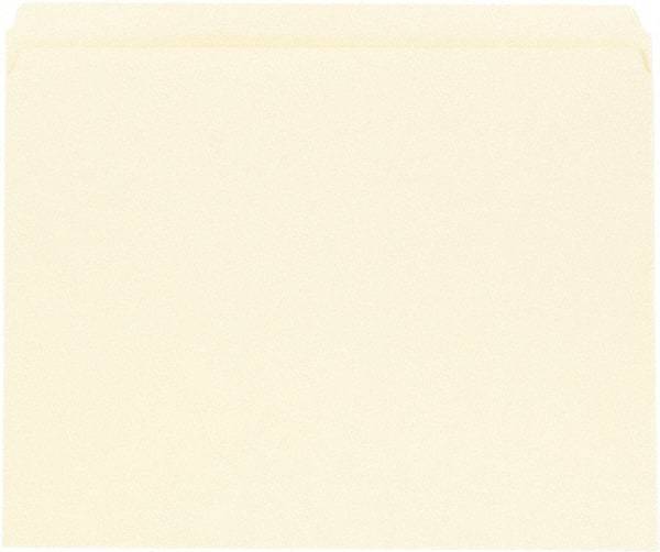 UNIVERSAL - 8-1/2 x 11", Letter Size, Manila, File Folders with Top Tab - 11 Point Stock, Straight Tab Cut Location - Americas Industrial Supply
