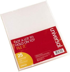 UNIVERSAL - 8-1/2 x 11", Letter Size, Clear, Project Folder - Americas Industrial Supply