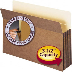 SMEAD - 9-1/2 x 14-1/2", Legal, Redrope, Expansion Folders - 11 Point Stock, Straight Tab Cut Location - Americas Industrial Supply