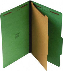 UNIVERSAL - 9-1/2 x 14-1/2", Legal, Emerald Green, Classification Folders with Top Tab Fastener - 25 Point Stock, Right of Center Tab Cut Location - Americas Industrial Supply