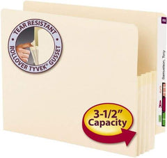 SMEAD - 8-1/2 x 11", Letter Size, Black & White, Expansion Folders - Straight Tab Cut Location - Americas Industrial Supply