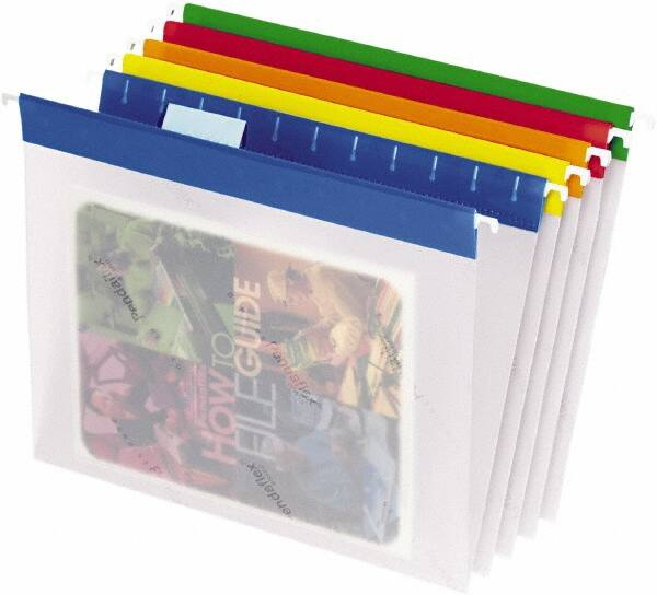Pendaflex - 8-1/2 x 11", Letter Size, Assorted Colors, Hanging File Folder - 1/5 Tab Cut Location - Americas Industrial Supply
