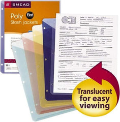 SMEAD - 8-1/2 x 11", Letter Size, Assorted Colors, Classification Folders with End Tab Fastener - Americas Industrial Supply