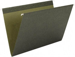 SMEAD - 8-1/2 x 11", Letter Size, Standard Green, Hanging File Folder - 11 Point Stock - Americas Industrial Supply