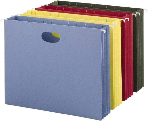 SMEAD - 8-1/2 x 11", Letter Size, Standard Green, Hanging File Folder - 11 Point Stock - Americas Industrial Supply