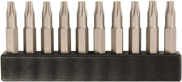 Wiha - Micro Bit (4mm) Drive T9 Torx Screwdriver Bit - 28mm OAL - Americas Industrial Supply