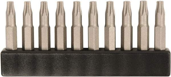 Wiha - 1/4" Drive T4 Torx Screwdriver Bit - 28mm OAL - Americas Industrial Supply