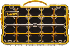 DeWALT - 11" Wide x 2-7/8" High x 17-3/8" Deep, Small Parts Compartment Box - Plastic Frame, 20 Compartments, 2-7/8" High Bin - Americas Industrial Supply