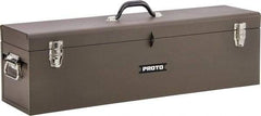 Proto - Carpenter's Tool Box - 32" Wide x 8-1/2" Deep x 9-1/2" High, Steel, Brown - Americas Industrial Supply