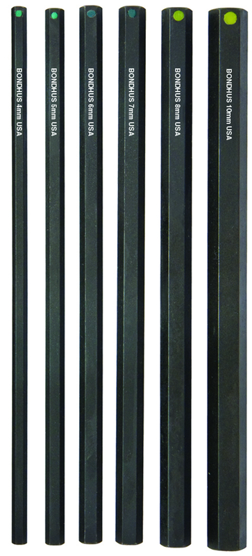 6 Piece - 4; 5; 6; 7; 8; 10mm - 6" OAL - Pro Hold® Socket Bit Set - Bits Only - Americas Industrial Supply