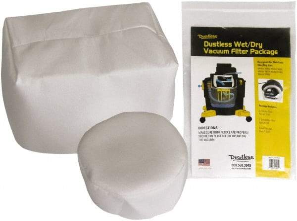 Dustless Technologies - 16 Gal Wet/Dry Vacuum General Purpose Filter - Use for Wet Pick-Up Only, For Use with D1603 - Americas Industrial Supply