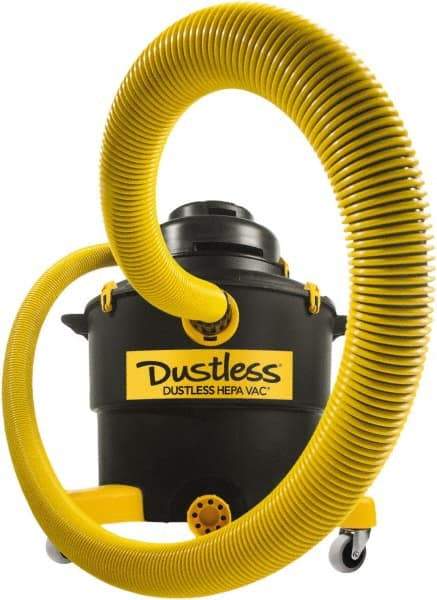 Dustless Technologies - 16 Gal, Plastic Tank, Vacuum - 5 hp, 11.5 Amps - Americas Industrial Supply