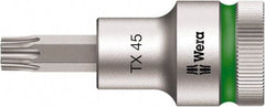 Wera - 1/2" Drive, T20 Torx Bit Socket - 5-33/64" OAL - Americas Industrial Supply